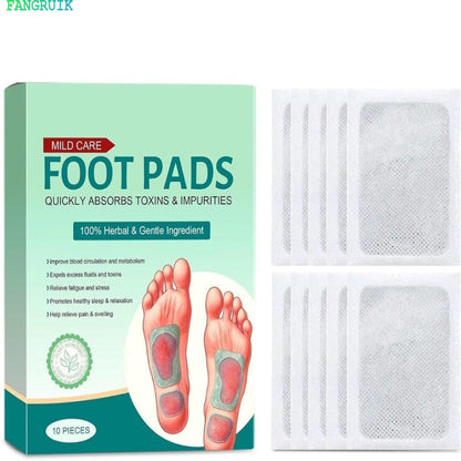 100% Herbal & Gentle Ingredient Detox Foot Pads 1 Box = 20 Patches Buy 1, Get 1 Free