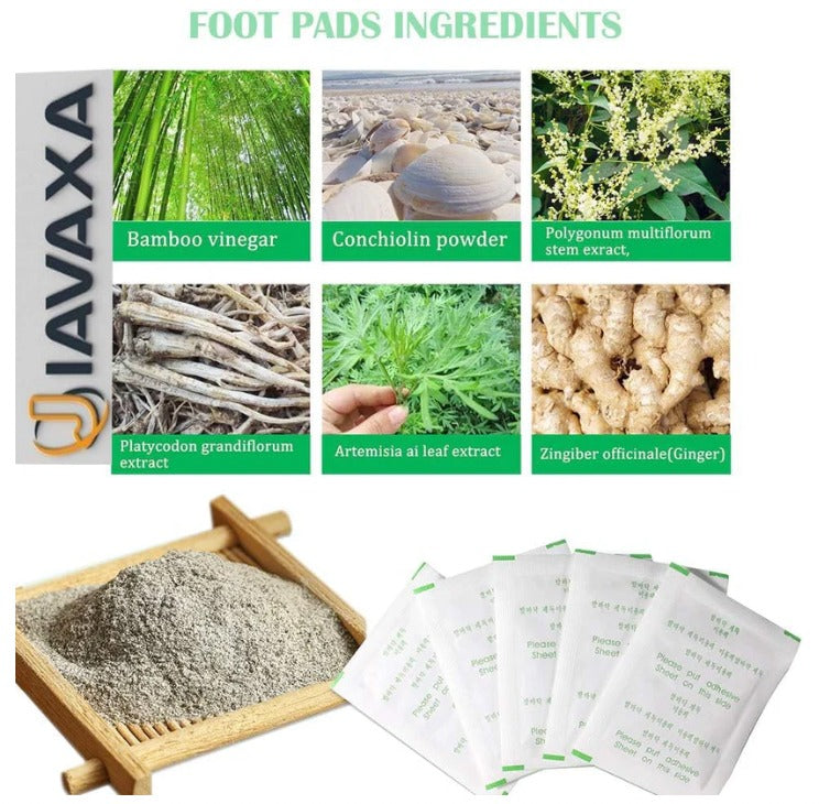 100% Herbal & Gentle Ingredient Detox Foot Pads 1 Box = 20 Patches Buy 1, Get 1 Free