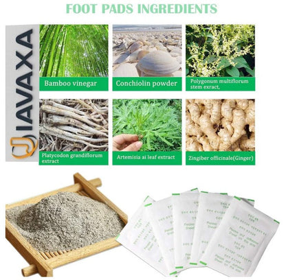 100% Herbal & Gentle Ingredient Detox Foot Pads 1 Box = 20 Patches Buy 1, Get 1 Free